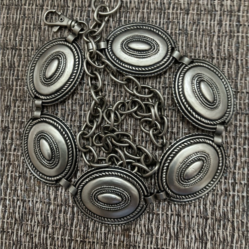 Silver-tone Metal Belt